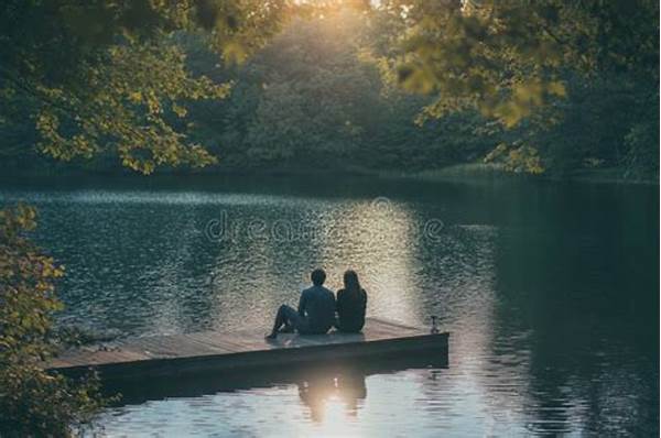 Peaceful Couple Experiences Outdoors