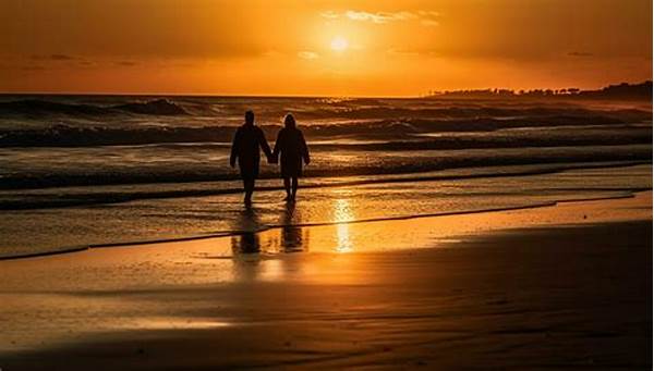 Romantic Ocean Sunset Walks Duo